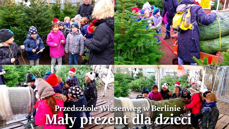Mały prezent dla dzieci przedszkole Wiesenweg w Berlinie